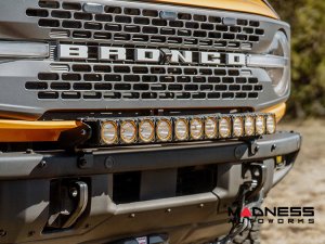Ford Bronco Light Upgrade - Front Bumper Light Bar Mount - for 30" Flex Era LED Light Bar - Modular Bumper